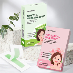 Bandes de cire rapides et efficaces pour l'épilation des sourcils et des poils du visage Dépilatoire en papier à lèvres roses pour hommes et femmes pour l'épilation du visage - Product Image 5