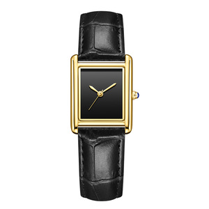 HONMIN HM-8016 <span class=keywords><strong>Montre</strong></span> carrée française pour femme, <span class=keywords><strong>montre</strong></span> à quartz simple et luxueuse - Product Image 4