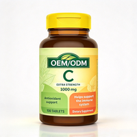 Comprimés de Vitamine C Extra Forte 1000 mg, 100 unités, Soutien Immunitaire et Antioxydant pour Adultes, Complément pour la Santé de la Peau et le Collagène