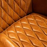 Fauteuil de loisirs de style vintage en cuir huilé antique, fauteuil Tigre, fauteuil de bureau, fauteuil à cigares, fauteuil individuel pour club privé, mobilier de maison