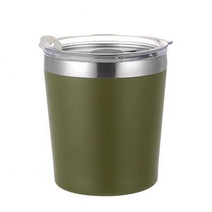 Simple Solid Color 8oz 304 Stainless Steel Flip-top Portable Vacuum Insulated Gift Cup Customizable Car Cup - Product Image 5