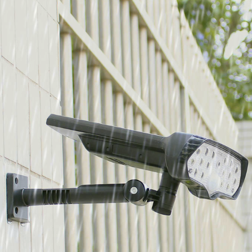 Высококачественный светодиодный сенсорный светильник на солнечной батарее, 17 светодиодов, яркий белый защитный прожектор для дома и улицы