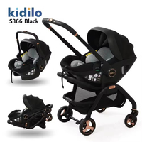 Poussette 3-en-1 Premium Kidilo S366 avec siège auto 360° pour bébés de 0 à 3 ans, idéale pour les sorties familiales et comme Arabasi Bebek