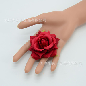 ดอกกุหลาบผ้าไหมประดับมุมขนาด 7 ซม. จาก Dongchen Crafts สำหรับตกแต่งงานแต่งงาน สีเหลือง ส้ม ขาวนม ชมพูแชมเปญ - Product Image 2
