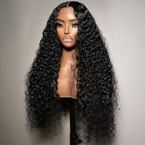 Perruques bouclées noires douces en dentelle HD, résistantes à la chaleur, pré-épilées, densité 250 %, prêtes à porter avec cheveux de bébé pour femmes noires - Product Image 2