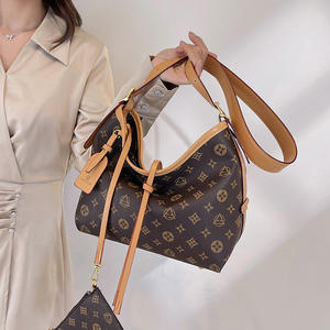 Bolso Tote de Marca Reconocida para Mujer, Modelo 2025, Bolso de Compras de Tela Estampada, Bolso de Hombro de Lona Lujoso para Madre e Hija, Color Marrón - Product Image 2