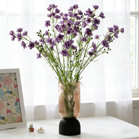 Nieuw design, hoogwaardige kunstmatige delphinium bloemen met real touch, latex violet, voor thuisdecoratie & bruidsarrangementen