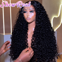 Perruque frontale sans colle 13x6 HD Lace, 100% cheveux humains vierges vietnamiens, bouclés birmanes, 40 pouces, ondulés, cuticules alignées