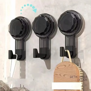 Nail-free Vacuum Hooks Powerful Suction Cup Reusable Storage Hook Heavy Duty Bathroom <b>Kitchen</b> Hanger Traceless Clothes Wall Hook - Product Image 4