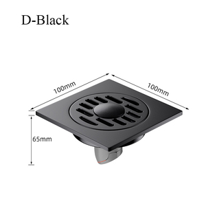 Custom <b>Drain</b> Ceramic Tiles Round Triangular Shape with 50 Pipes Gray Black Shower Room - Product Image 5