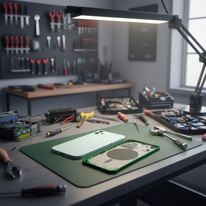 Châssis de remplacement vert avec coque arrière pour iPhone 12 - Product Image 3