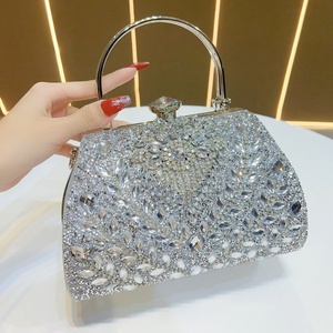 Sacs à main de soirée formels pour femmes, pochettes de luxe en strass 2026, sacs scintillants, sacs à main en cristal de diamant pour les fêtes et les mariages - Product Image 4