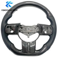 Volante Personalizado de Fibra de Carbono Real para Jeep Wrangler JK JL Grand Cherokee SRT8 WK2 2011-2017, Mejora Interior Deportiva en Cuero