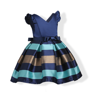 Robe de mariée princesse une pièce à pétales de rose, motif rayures féeriques et fleurs pour bébé fille, livraison gratuite pour dropshipper - Product Image 2