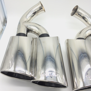 Tuyau d'échappement en acier inoxydable 304, finition polie miroir, épaisseur 1,5 mm, pour <span class=keywords><strong>Prosche</strong></span> - Product Image 2