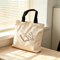 Sac cadeau en toile imprimée avec fermeture éclair, motif de dessin animé, poignée, résistant à l'usure, pochette de rangement réutilisable, sac d'emballage pour voyage en plein air