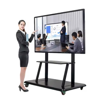 IKINOR 4K LCD 98 İnç İnteraktif Beyaz Tahta Paneli, Okul ve Ofis için 20 Noktalı Dokunmatik Intel Core ile