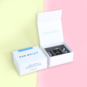 Eco Friendly Matt <b>Black</b> Eva Lining Magnetic Paper Cardboard Skincare Gift Box Packaging Custom Cosmetic <b>Boxes</b> with Insert - Product Image 2
