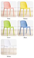 Chaise de salle à manger en plastique moderne, perforée, sans accoudoirs, ajourée, pour café, restaurant, cuisine, maison