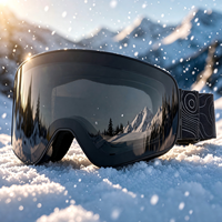 Masque de ski photochromique anti-buée, protection UV400, verres PC, monture intégrale en TPU, logo personnalisé OEM, multicolore, unisexe adulte