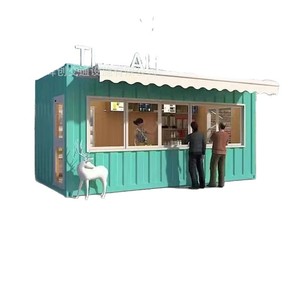 Maison conteneur personnalisée pour boutique de boissons extérieure, de qualité commerciale, en métal, écologique, autoportante, rectangulaire - Product Image 4