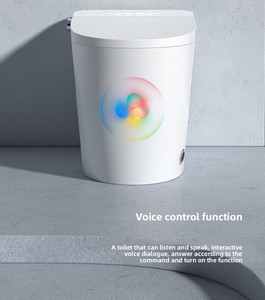 Inodoro inteligente integrado con movimiento <span class=keywords><strong>de</strong></span> la boquilla para limpieza y función <span class=keywords><strong>de</strong></span> aire caliente ajustable - Product Image 2