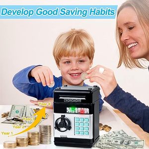 Mini Cajero Automático Musical Multifunción para Niños, Hucha con Contraseña, Juguete, Caja Fuerte para Ahorrar Dinero - Product Image 2