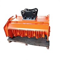 Broyeur forestier hydraulique SLN 5-6 tonnes pour excavatrice, pour le débroussaillage, l'élimination des sous-bois et la préparation des terrains