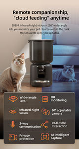 Nieuwe Serie Huisdiervoederset Slimme Huisdiervoederwaterset 4l <span class=keywords><strong>Feeder</strong></span> Met 1080P Camera Zelfreinigende Dispenser - Product Image 3