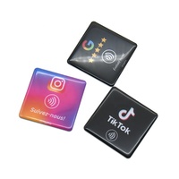 Autocollant de table en acrylique multifonctionnel NFC, paiement par contact pour hôtel, menu et tableau de contact social, puce 1k pour les avis et les paiements