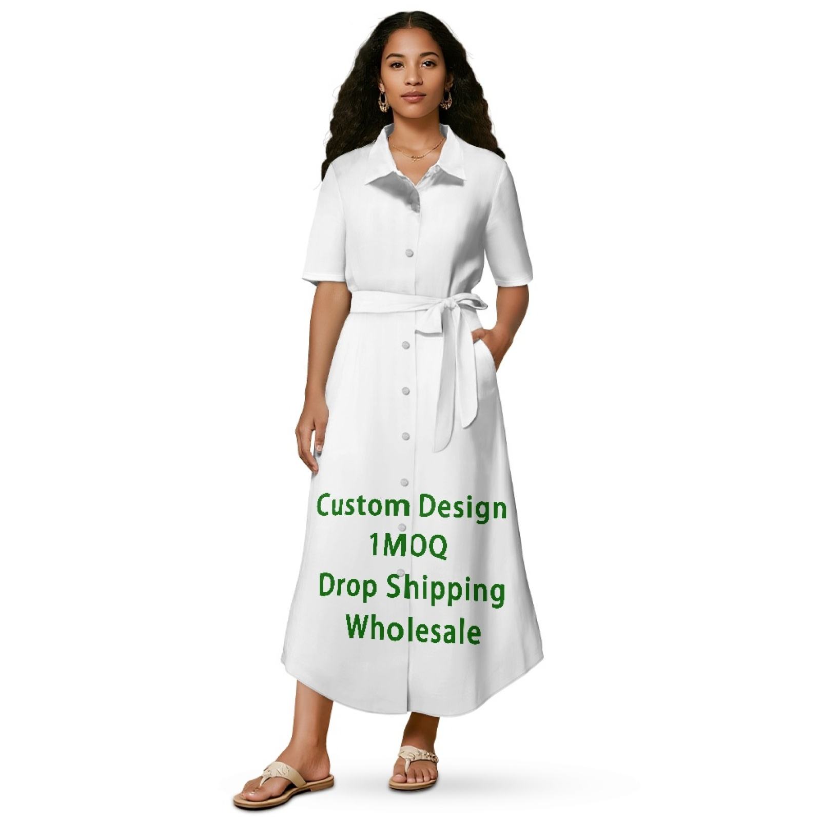 Drop Shipping Clothing Women Custom Classic Retro Fashion Ladies