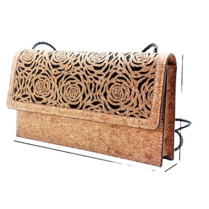Nice Handbags Korean Handbags Ladies Bags Vegan Cork Clutch Bag Cork Fiber Crossbody Bag for Women - Product Image 1