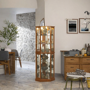 Buffet de style mi-siècle de luxe à double porte en chêne massif pour la salle à manger, design antique noir - Product Image 3