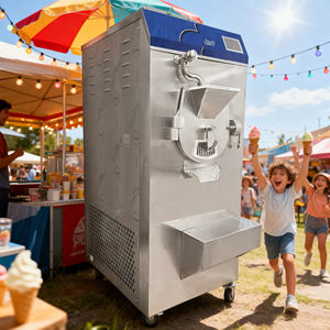 Máquina Comercial de Helados de Acero Inoxidable, Congelador Combinado para Pasteurización y Maduración de Leche y Frutas, Fabricación China - Product Image 1