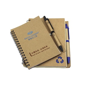 High Quality Cute Notebook Cheap Customize logo Wholesale Promotional Customized <b>Note</b> <b>Book</b> Spiral Notebooks with Pen - Product Image 1