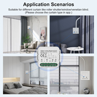 Controlador Inteligente GIRIER para Motor de Persiana Enrollable, 1 Canal, Módulo de Interruptor para Cortinas Tuya ZigBee RF433
