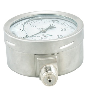 Aço inoxidável <span class=keywords><strong>Bourdon</strong></span> Tubo Vácuo Água Combustível Alta Baixa Refrigeração Gás Ar Óleo Hidráulico Manômetro Manômetro - Product Image 4
