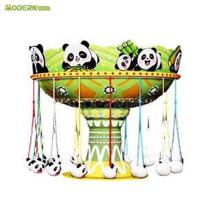 Manège à thème panda, chaise volante intérieure/extérieure, attraction de parc d'attractions pour enfants, idéal pour les centres commerciaux - Product Image 2