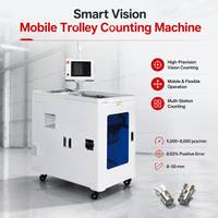 Machine de comptage mobile intelligente Smart Vision 5000-8000 pièces/min pour compteur de contacts de sertissage de bornes de fils électriques de 8-50 mm