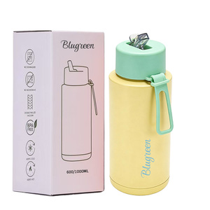 Bouteille d'eau isotherme en acier inoxydable sans BPA de 32 oz avec couvercle à paille rabattable, idéale pour le sport (ODM) - Product Image 5