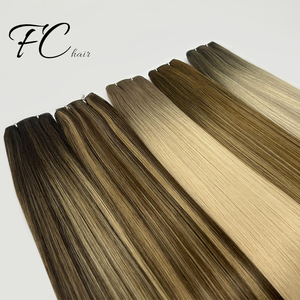 Extensiones de Cabello Humano Genius Weft Tejidas a Mano de 100g y 20 22 Pulgadas Cabello Ruso Crudo 100% Remy Virgen Doble Extracción - Product Image 4