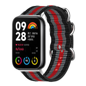 Correa de hebilla deslizante de nailon de bajo <span class=keywords><strong>precio</strong></span> para pulsera <span class=keywords><strong>Xiaomi</strong></span> Mi <span class=keywords><strong>Band</strong></span> 8 9 - Product Image 2