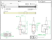 Vente chaude 12V/24V Machines à thé et à café actionneur linéaire personnalisable à faible bruit Commutation de brosse Construction à aimant Permanent