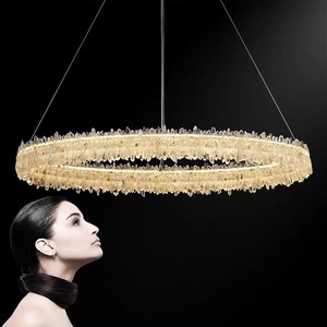 [Crystal Forest] <span class=keywords><strong>Lustre</strong></span> moderne, luxe léger, naturel, décoration simple pour salon, éclairage complet pour salle à manger et chambre. - Product Image 2