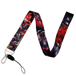 5 Styles Bungo chiens errants Dazai Osamu lanières porte-clés Anime <span class=keywords><strong>corde</strong></span> suspendue Polyester Anime téléphone sangle porte-carte d'identité lanière - Product Image 4