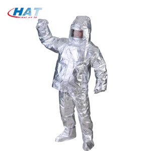 Алюминированная изоляция пожарный использует металлический брызгостойкий персональный защитный Пожарный костюм с термостойкостью - Product Image 5