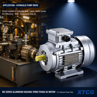 Moteur à induction XTCG YS à coque en aluminium, triphasé, 0,37-2,2 kW, 100 % cuivre, 115/120 V, 6 pôles, 1000 tr/min, IE2, pour ventilateur, pompe, convoyeur, Chine continentale