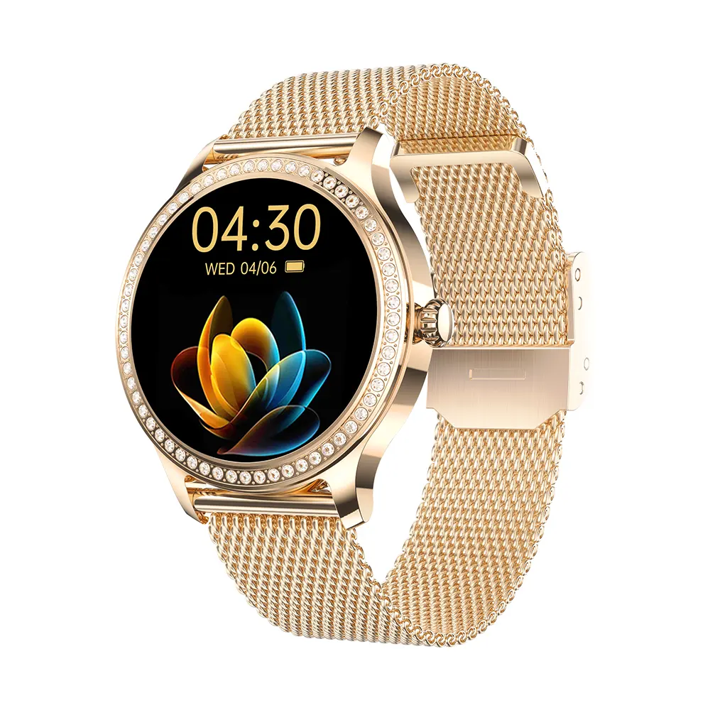 Reloj thông minh nữ sinh lý chu kỳ IP68 phụ nữ không thấm nước SmartWatch 1.28 inch HD 280 mAh pin dài theo dõi giấc ngủ lw105