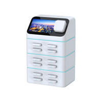 Quiosco de Pago RFID con Pantalla POS, Resistente al Fuego, con Sistema Operativo Android, Estación de Alquiler de Baterías Externas, 4G+WiFi, Bluetooth 5.2 para Carga de Celulares