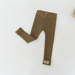 Di alta qualità Pit Stripe Texture flangiatura Design ragazza <span class=keywords><strong>Leggings</strong></span> ragazze pantaloni larghi pantaloni per ragazza - Product Image 3